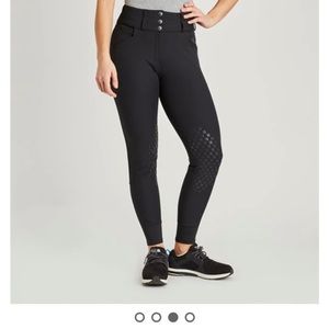 Hadley Curvy Fit Grip Breeches by SmartPak- Knee Patch - Black